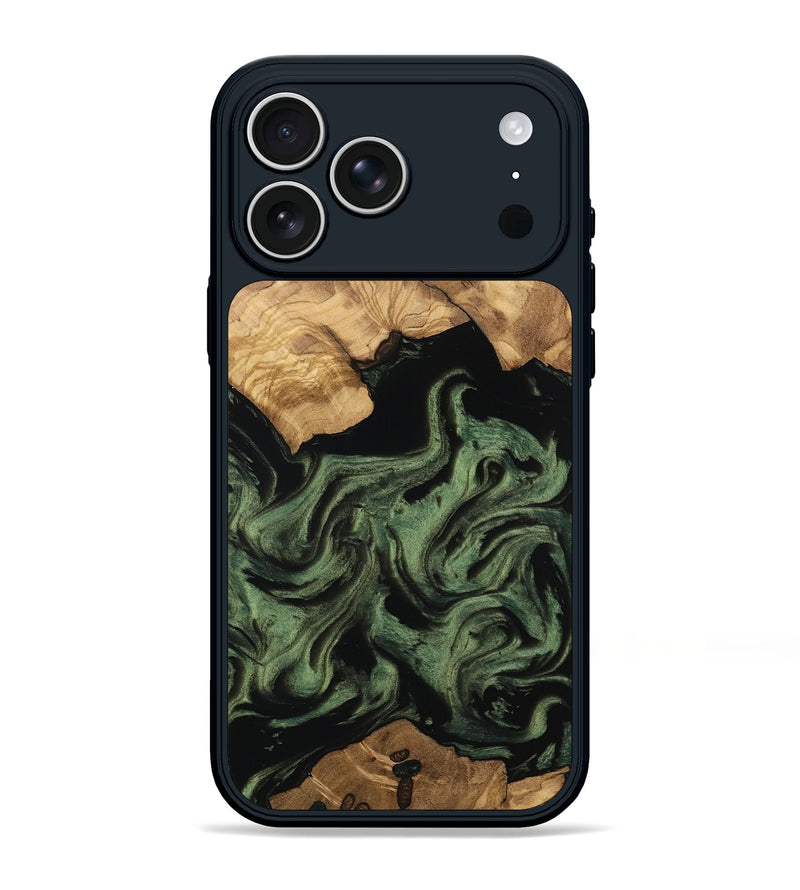 iPhone 17 Pro Max Wood Phone Case - Eugene (Ancient Olive, 801695)