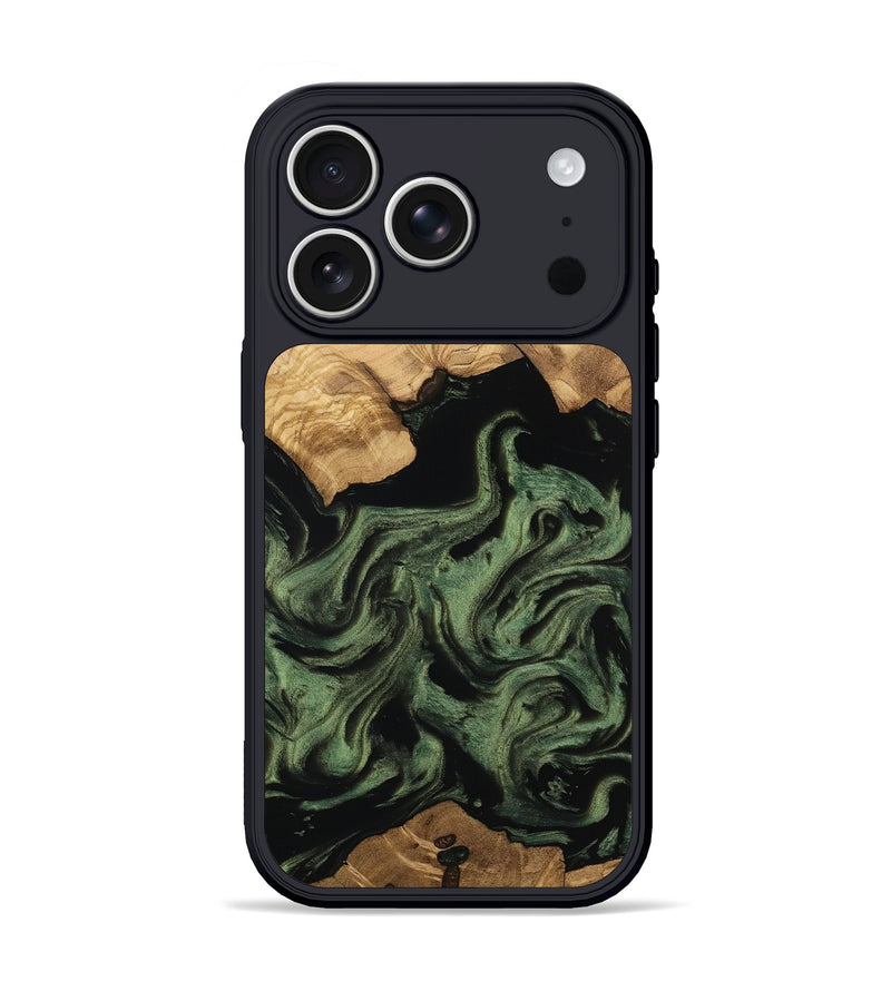 iPhone 17 Pro Wood Phone Case - Eugene (Ancient Olive, 801695)