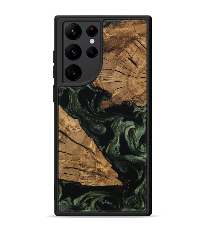 Galaxy S22 Ultra Wood Phone Case - Dandre (Ancient Olive, 801696)