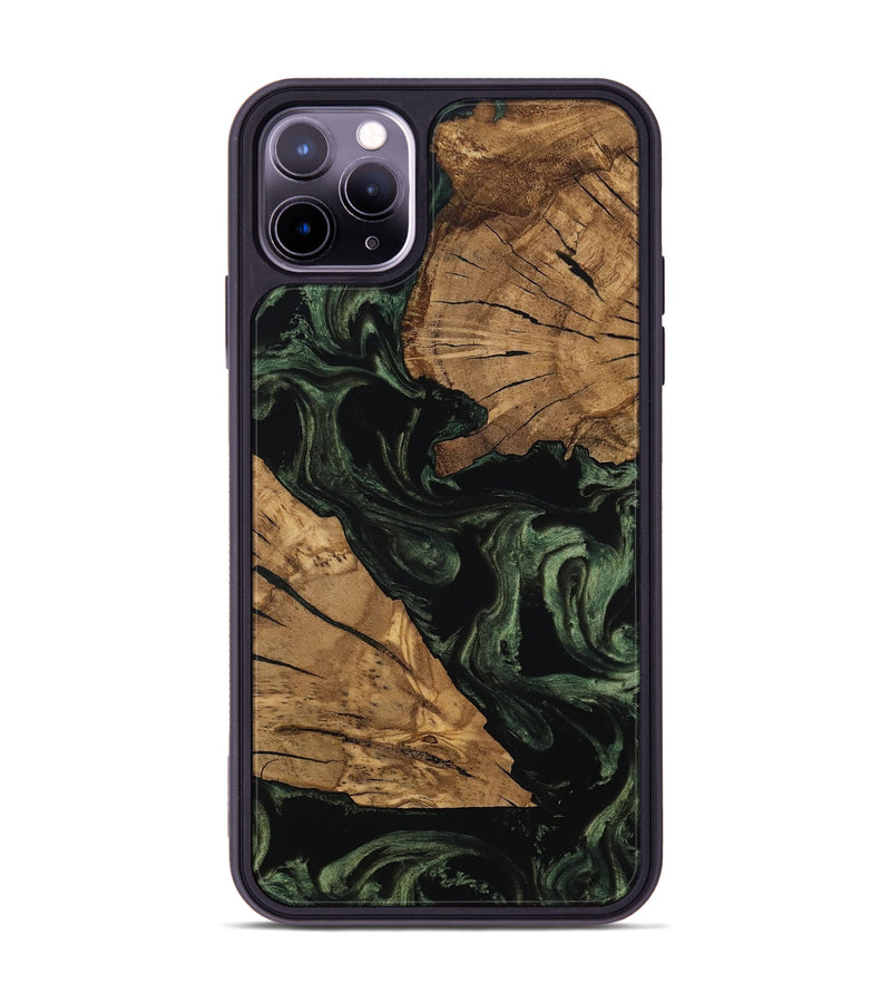 iPhone 11 Pro Max Wood Phone Case - Dandre (Ancient Olive, 801696)