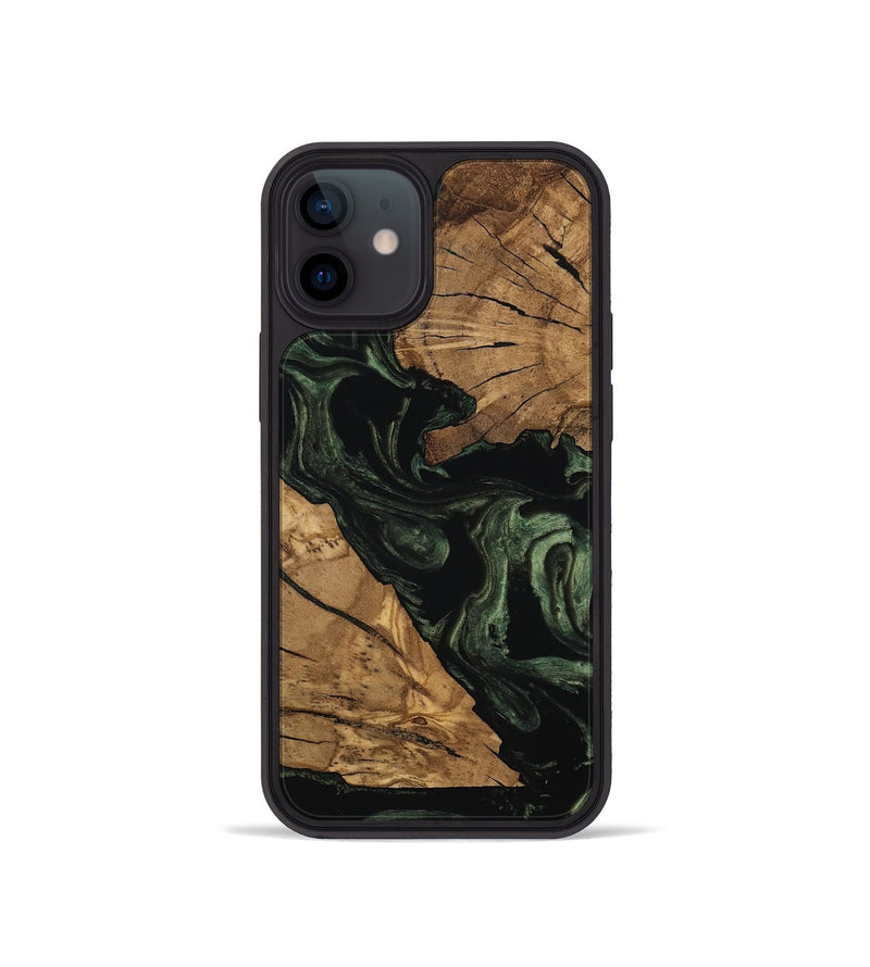 iPhone 12 mini Wood Phone Case - Dandre (Ancient Olive, 801696)