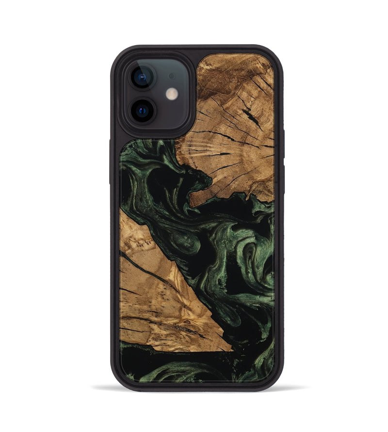iPhone 12 Wood Phone Case - Dandre (Ancient Olive, 801696)
