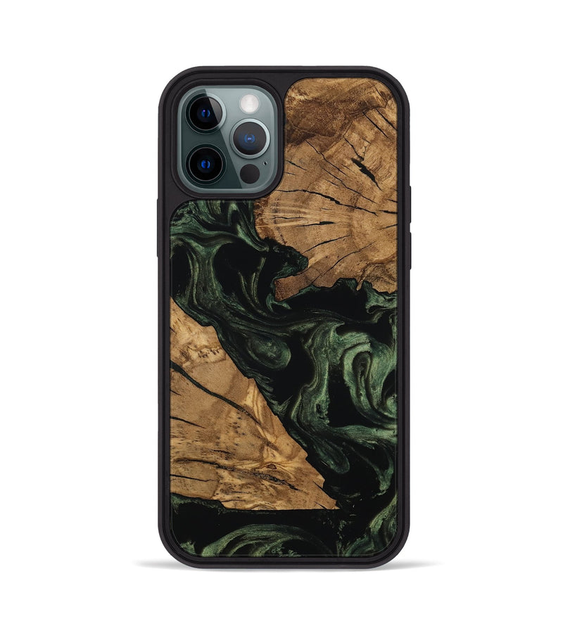 iPhone 12 Pro Wood Phone Case - Dandre (Ancient Olive, 801696)