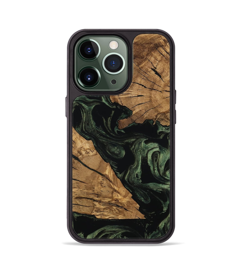 iPhone 13 Pro Wood Phone Case - Dandre (Ancient Olive, 801696)