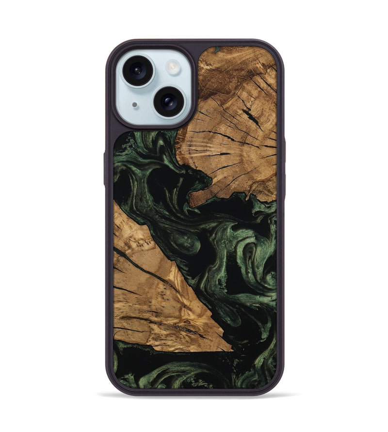 iPhone 15 Wood Phone Case - Dandre (Ancient Olive, 801696)