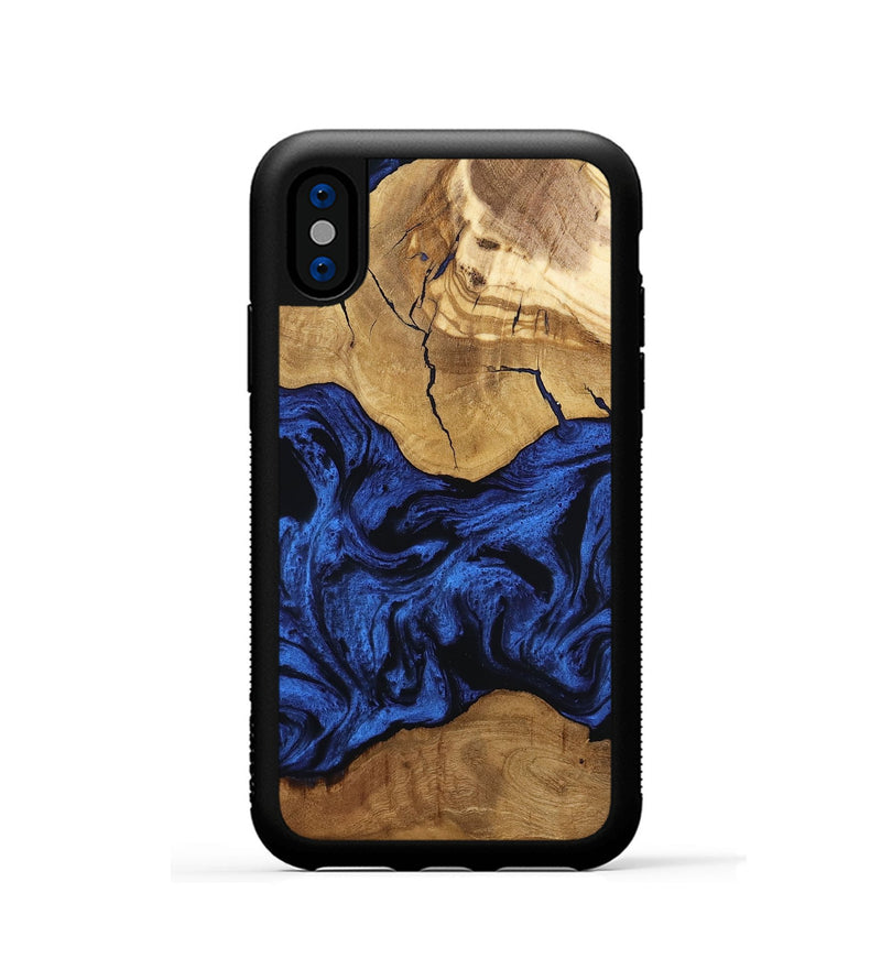 iPhone Xs Wood Phone Case - Mya (Ancient Olive, 801697)
