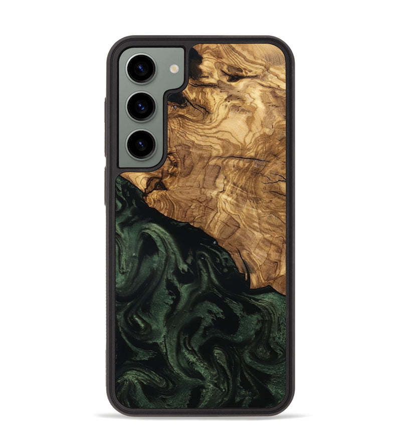 Galaxy S23 Plus Wood Phone Case - Johan (Ancient Olive, 801699)