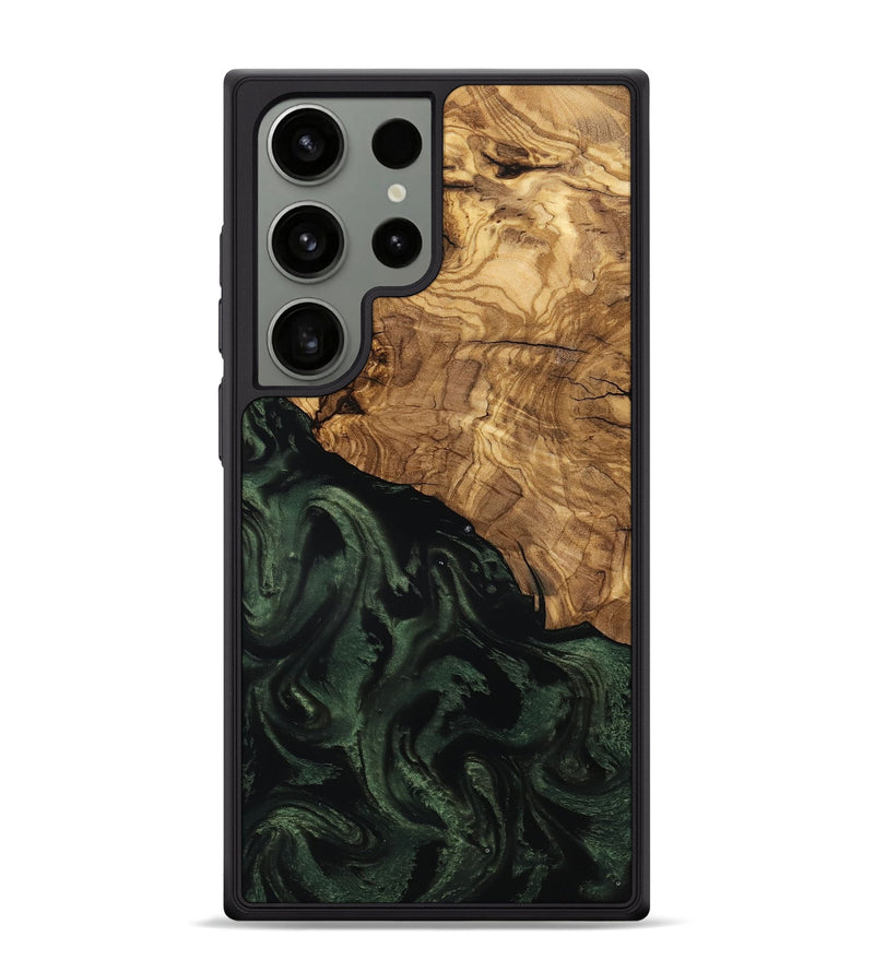 Galaxy S24 Ultra Wood Phone Case - Johan (Ancient Olive, 801699)