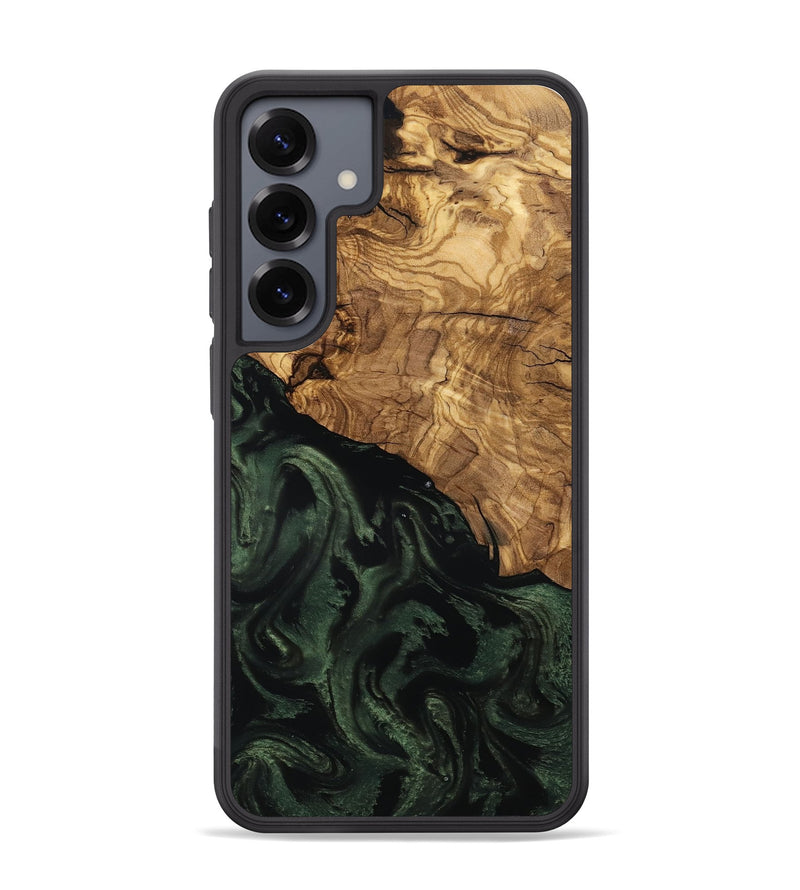 Galaxy S25 Plus Wood Phone Case - Johan (Ancient Olive, 801699)