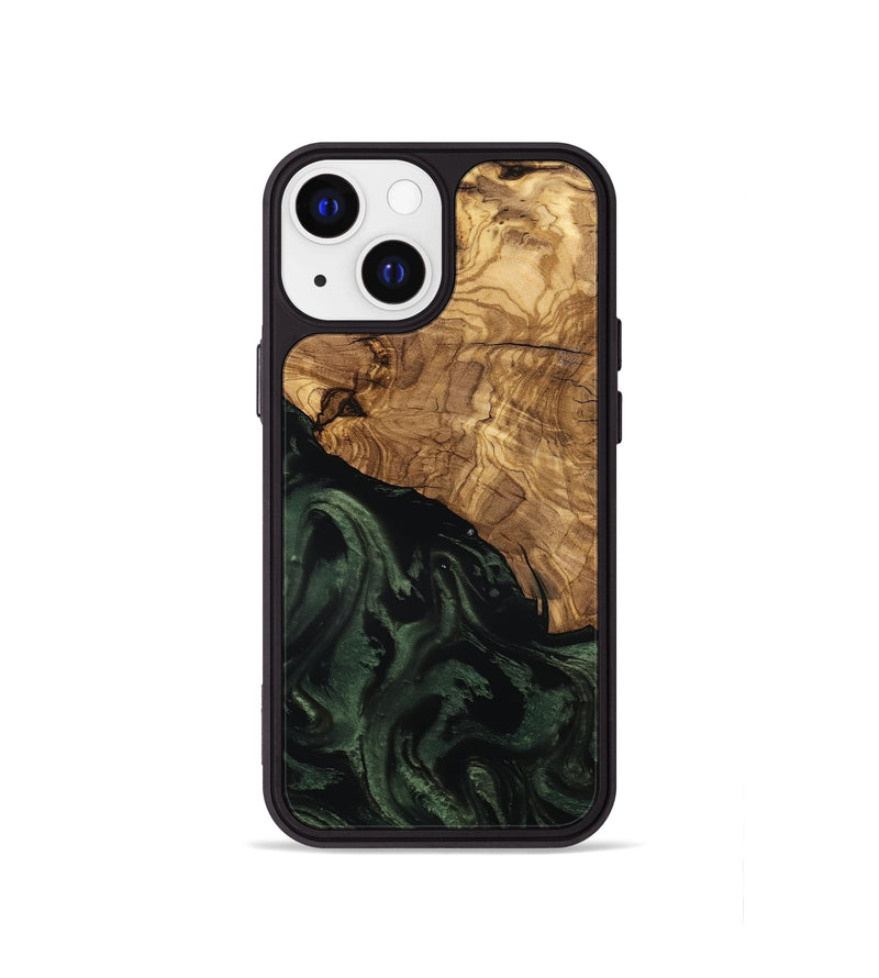 iPhone 13 mini Wood Phone Case - Johan (Ancient Olive, 801699)