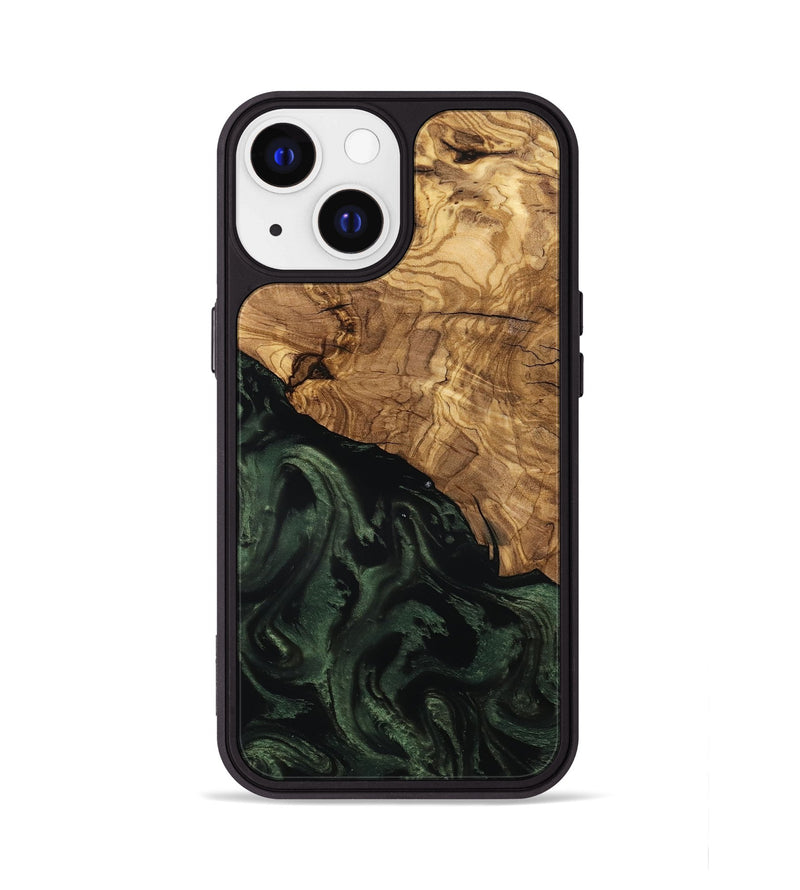 iPhone 13 Wood Phone Case - Johan (Ancient Olive, 801699)