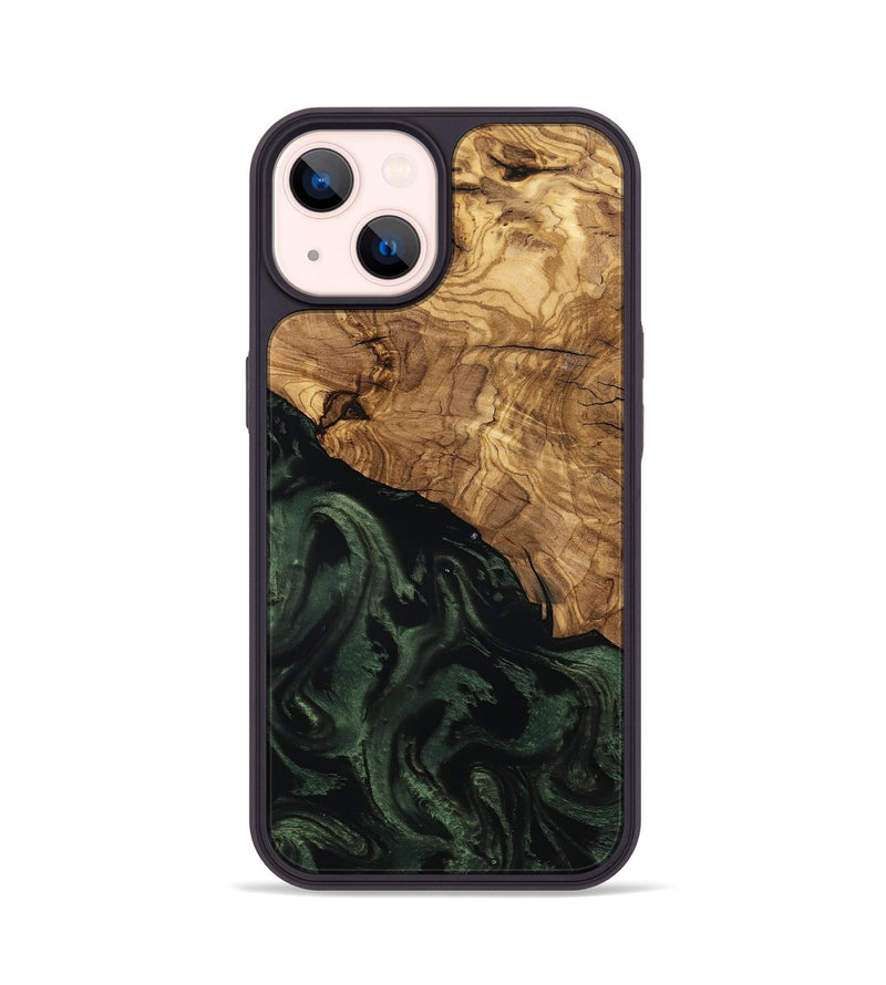 iPhone 14 Wood Phone Case - Johan (Ancient Olive, 801699)