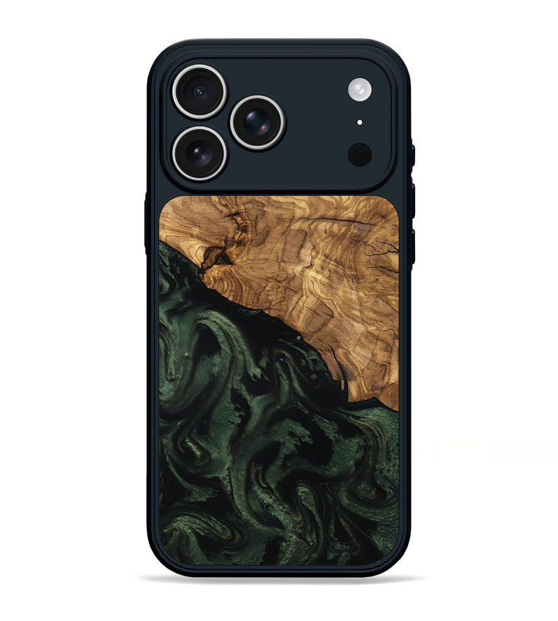 iPhone 17 Pro Max Wood Phone Case - Johan (Ancient Olive, 801699)