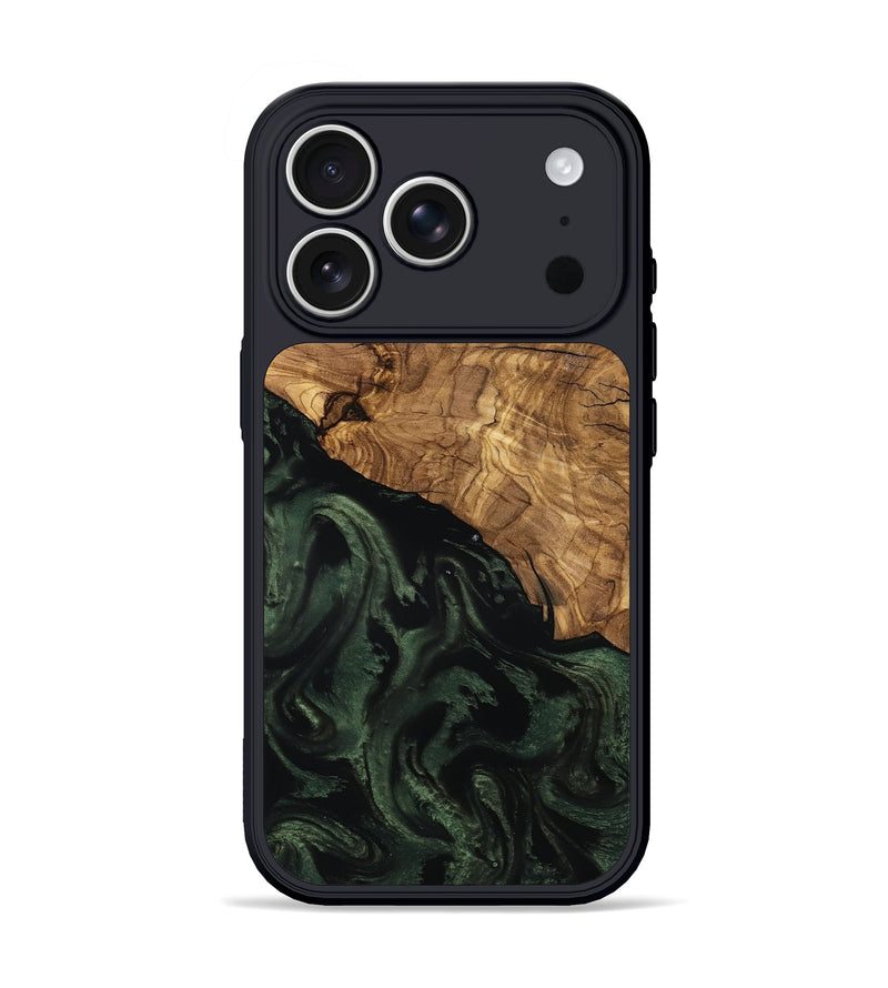 iPhone 17 Pro Wood Phone Case - Johan (Ancient Olive, 801699)
