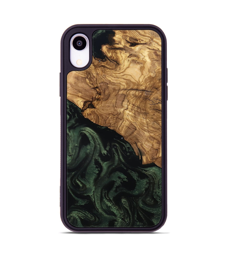 iPhone Xr Wood Phone Case - Johan (Ancient Olive, 801699)