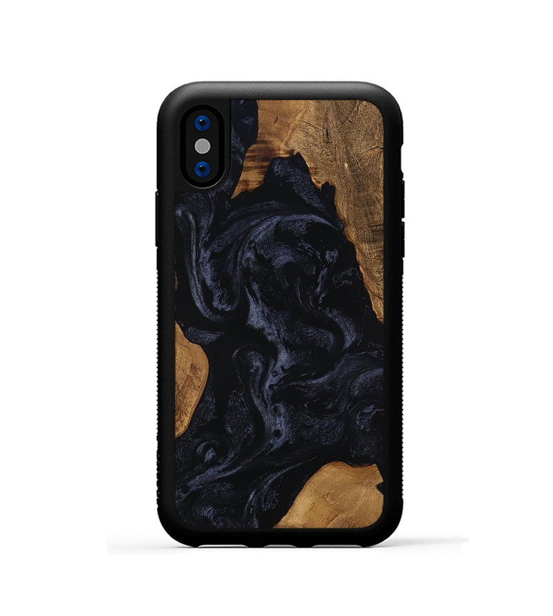 iPhone Xs Wood Phone Case - Brennan (Ancient Olive, 801702)