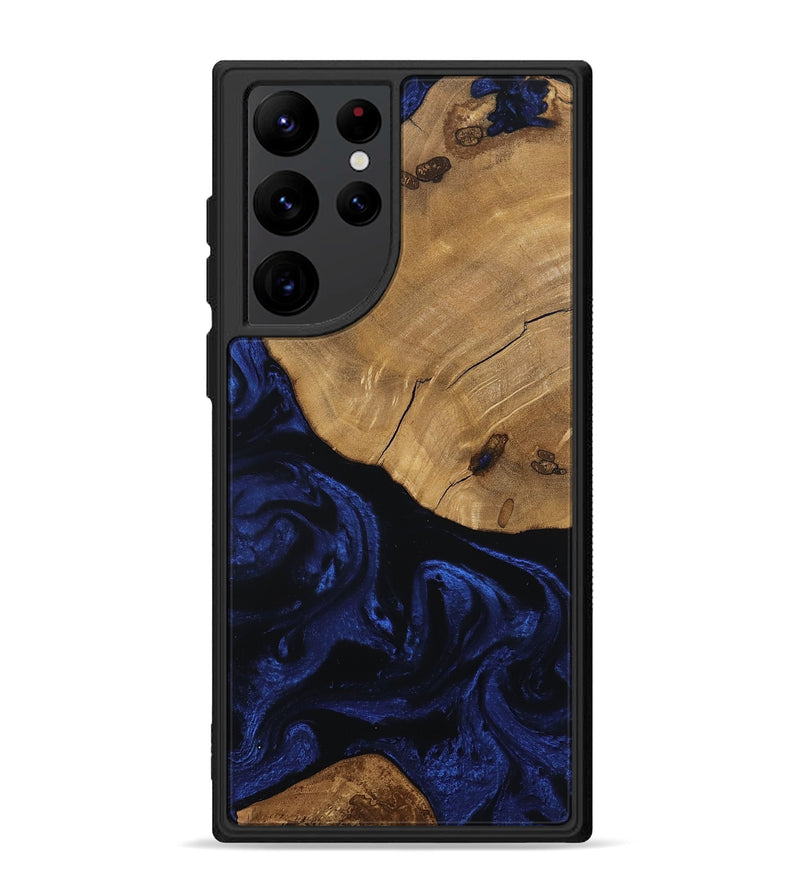 Galaxy S22 Ultra Wood Phone Case - Meilani (Ancient Olive, 801703)