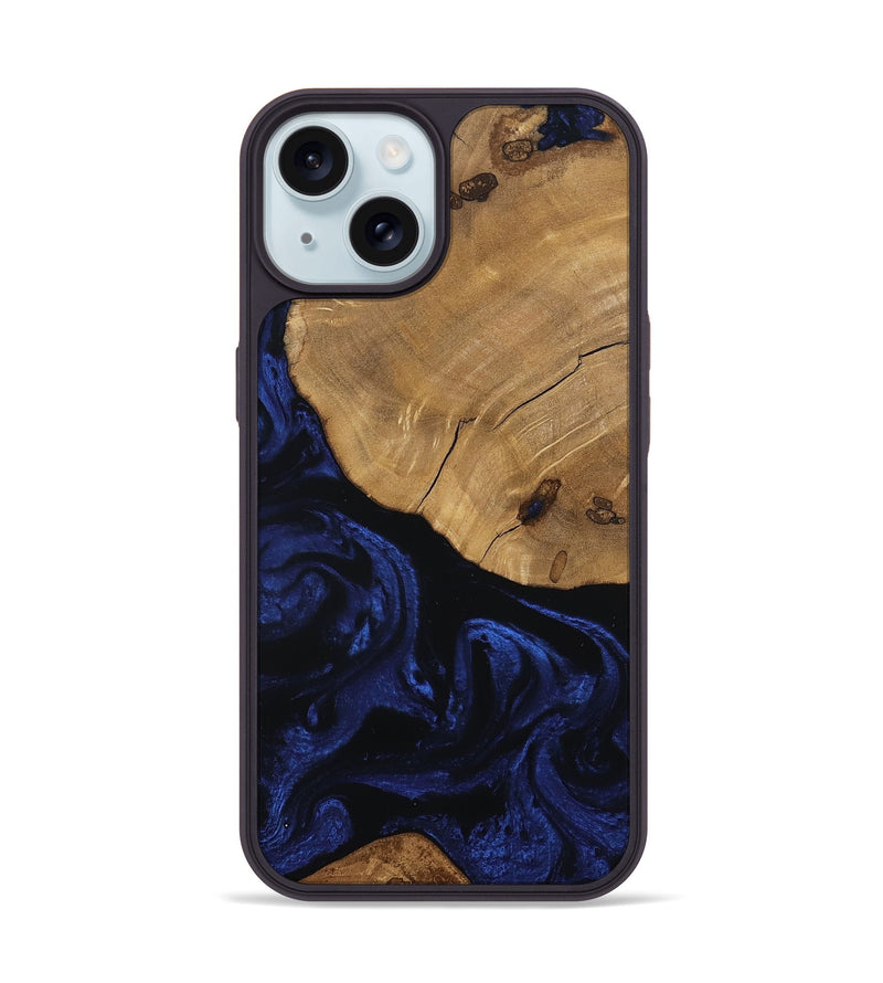 iPhone 15 Wood Phone Case - Meilani (Ancient Olive, 801703)