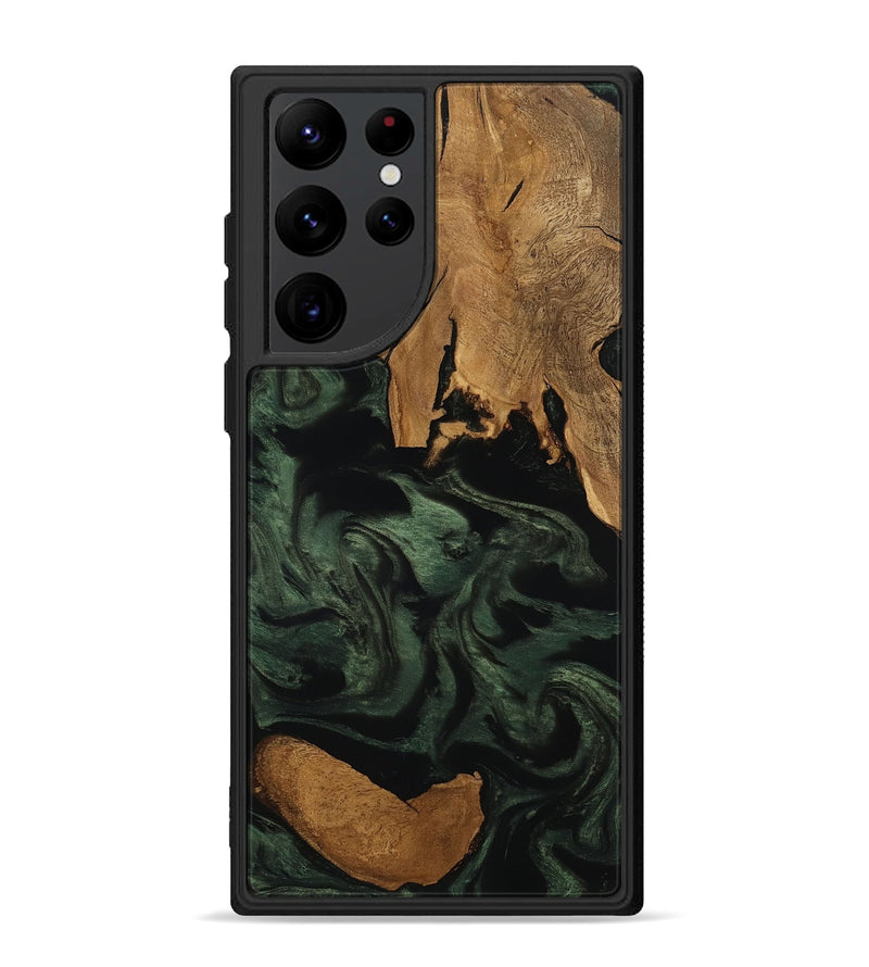 Galaxy S22 Ultra Wood Phone Case - Kamari (Ancient Olive, 801704)