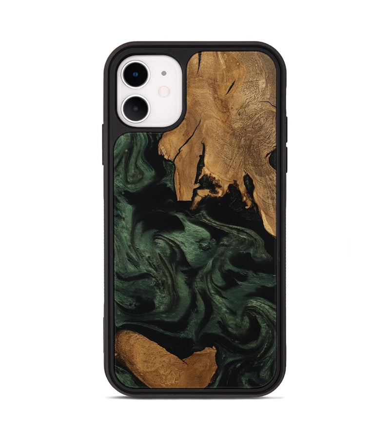 iPhone 11 Wood Phone Case - Kamari (Ancient Olive, 801704)