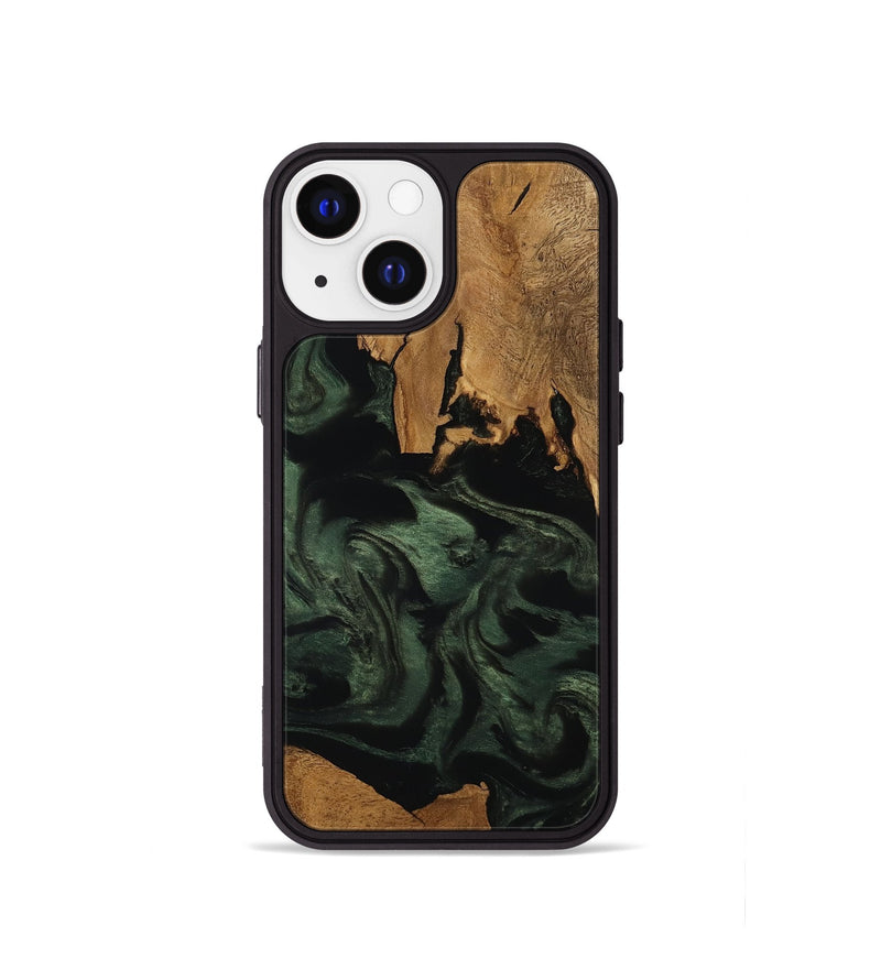 iPhone 13 mini Wood Phone Case - Kamari (Ancient Olive, 801704)