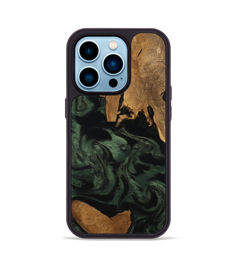 iPhone 14 Pro Wood Phone Case - Kamari (Ancient Olive, 801704)