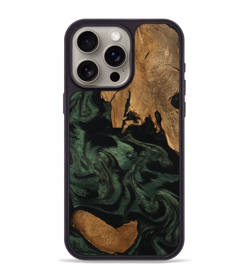 iPhone 15 Pro Max Wood Phone Case - Kamari (Ancient Olive, 801704)