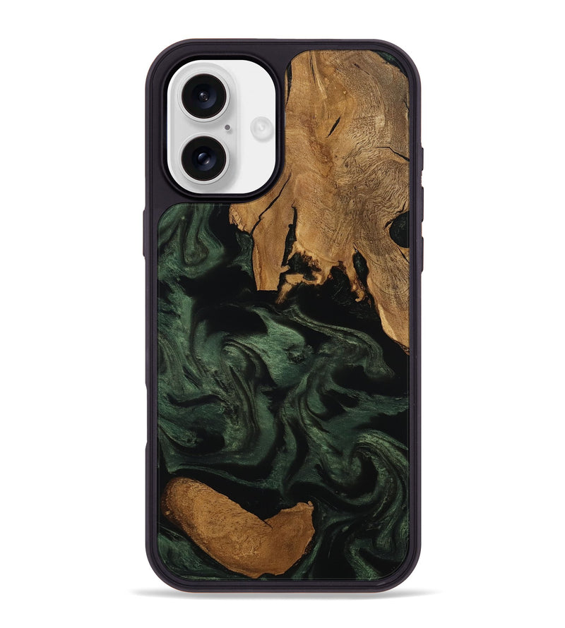 iPhone 16 Plus Wood Phone Case - Kamari (Ancient Olive, 801704)