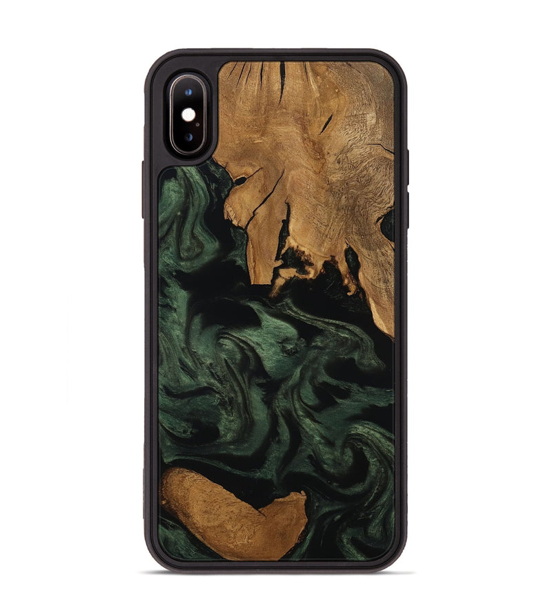iPhone Xs Max Wood Phone Case - Kamari (Ancient Olive, 801704)
