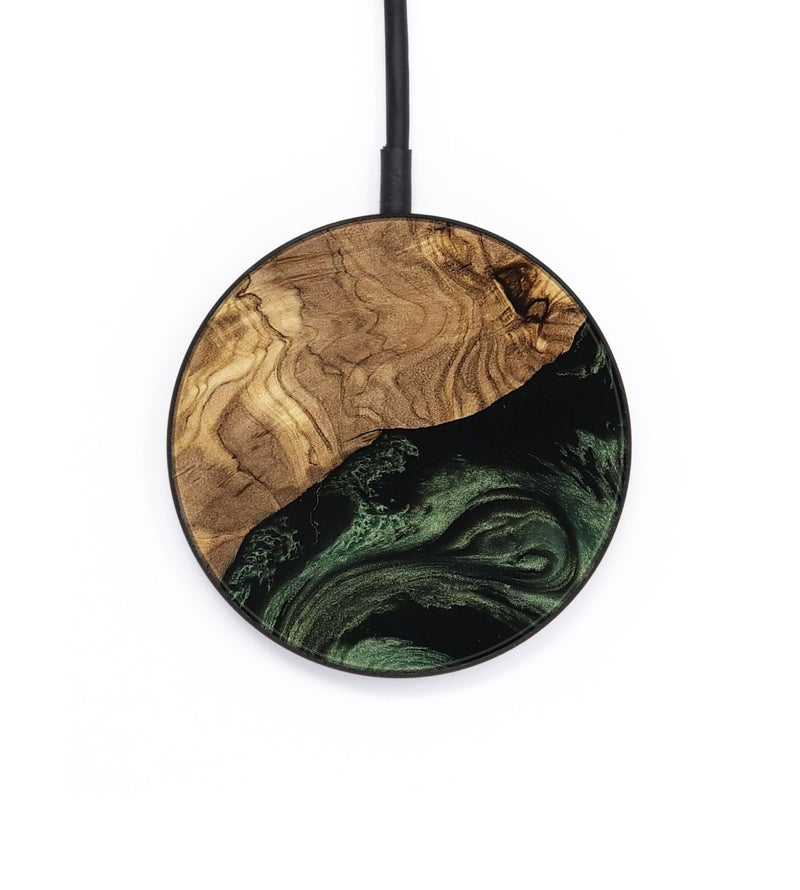 Circle Wood Wireless Charger - Heidy (Ancient Olive, 801705)