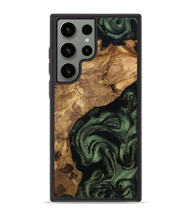 Galaxy S23 Ultra Wood Phone Case - Heidy (Ancient Olive, 801705)
