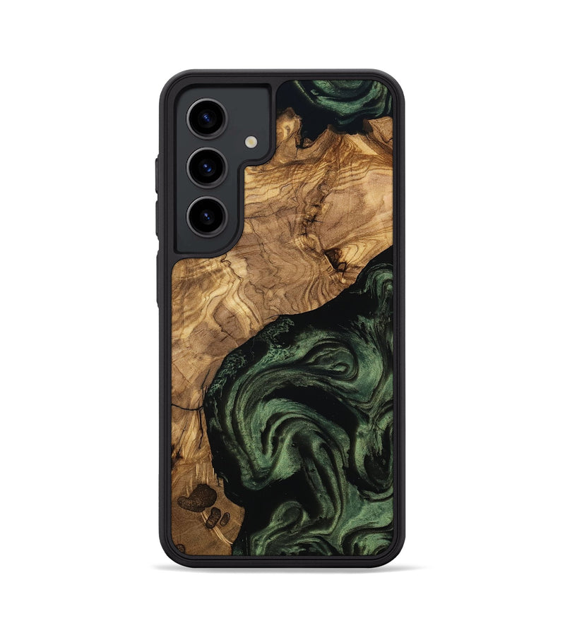 Galaxy S24 Wood Phone Case - Heidy (Ancient Olive, 801705)