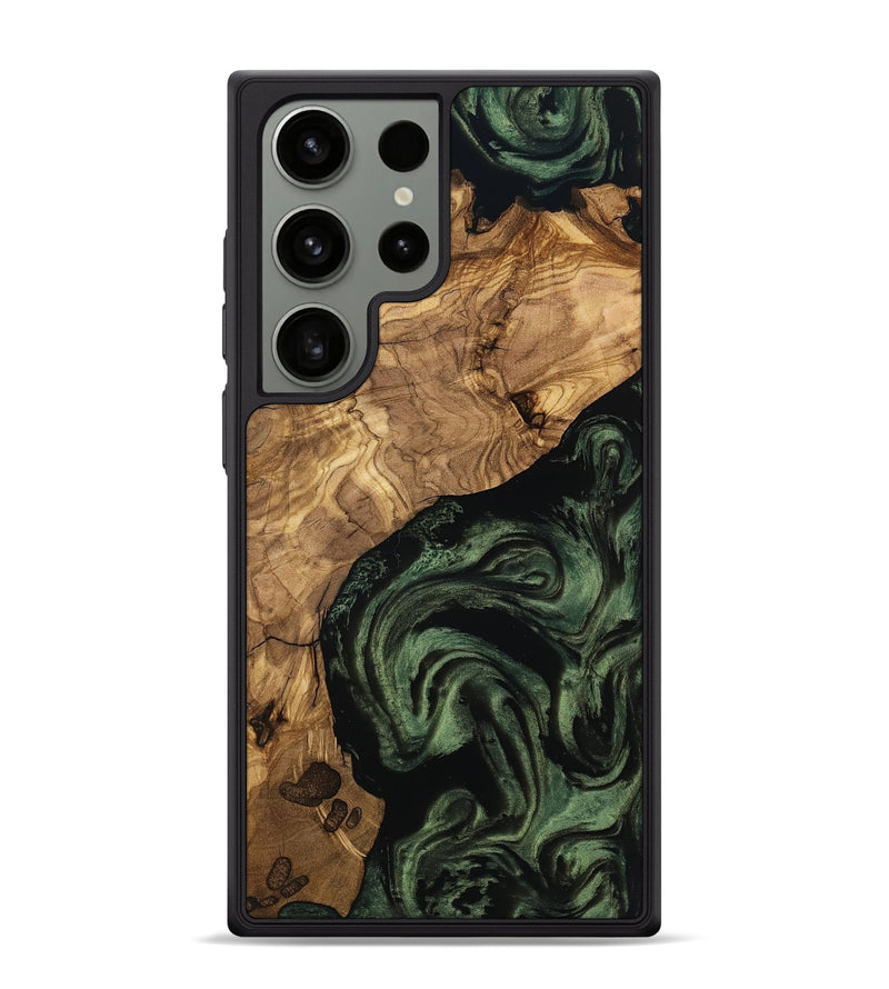 Galaxy S24 Ultra Wood Phone Case - Heidy (Ancient Olive, 801705)