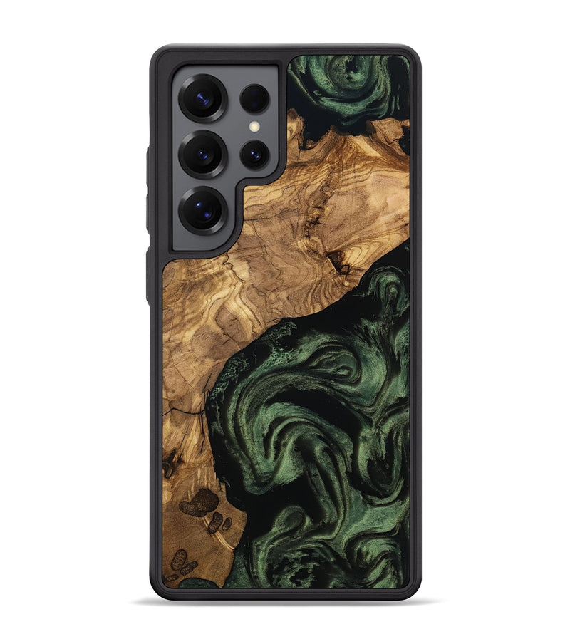 Galaxy S25 Ultra Wood Phone Case - Heidy (Ancient Olive, 801705)