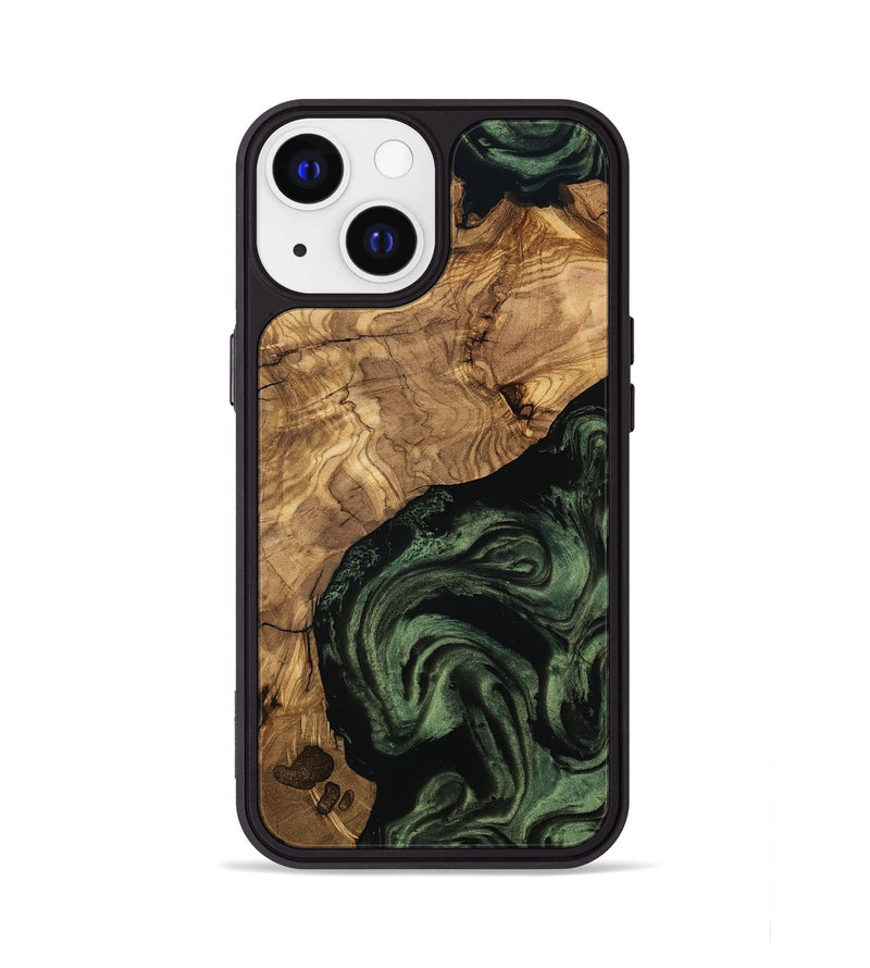 iPhone 13 Wood Phone Case - Heidy (Ancient Olive, 801705)