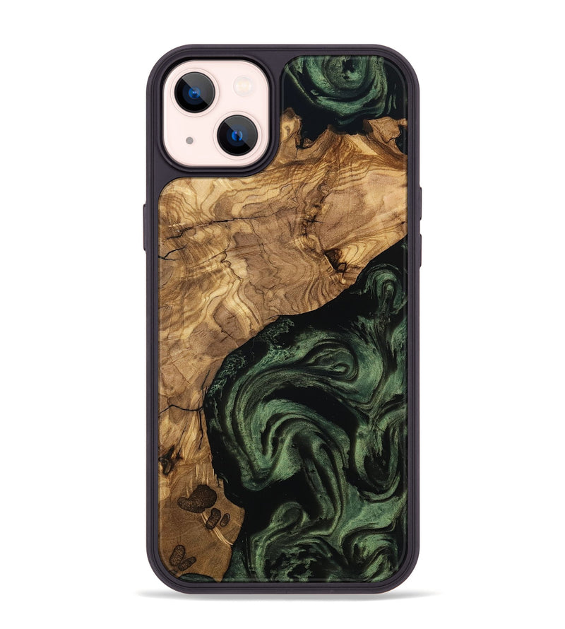 iPhone 14 Plus Wood Phone Case - Heidy (Ancient Olive, 801705)