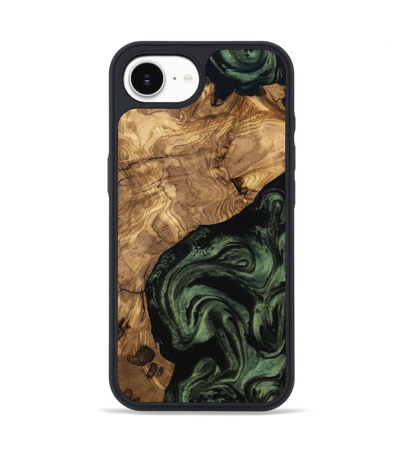 iPhone 16e Wood Phone Case - Heidy (Ancient Olive, 801705)