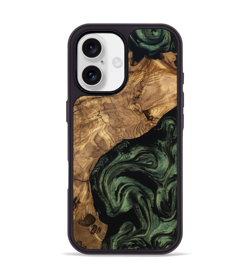 iPhone 17 Wood Phone Case - Heidy (Ancient Olive, 801705)