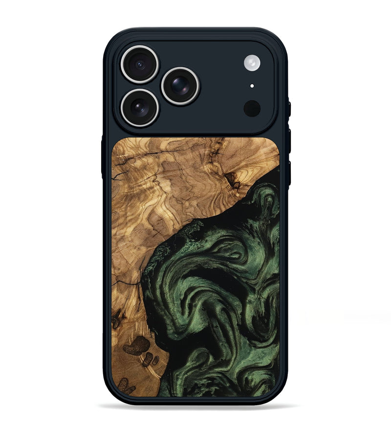 iPhone 17 Pro Max Wood Phone Case - Heidy (Ancient Olive, 801705)