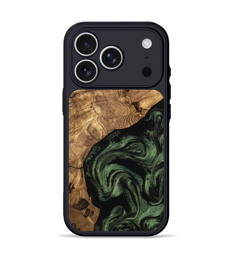 iPhone 17 Pro Wood Phone Case - Heidy (Ancient Olive, 801705)