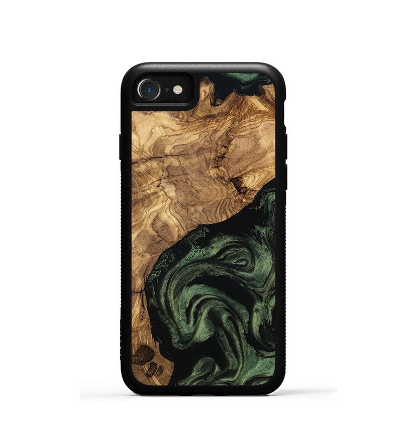 iPhone SE Wood Phone Case - Heidy (Ancient Olive, 801705)
