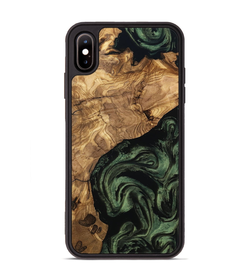 iPhone Xs Max Wood Phone Case - Heidy (Ancient Olive, 801705)