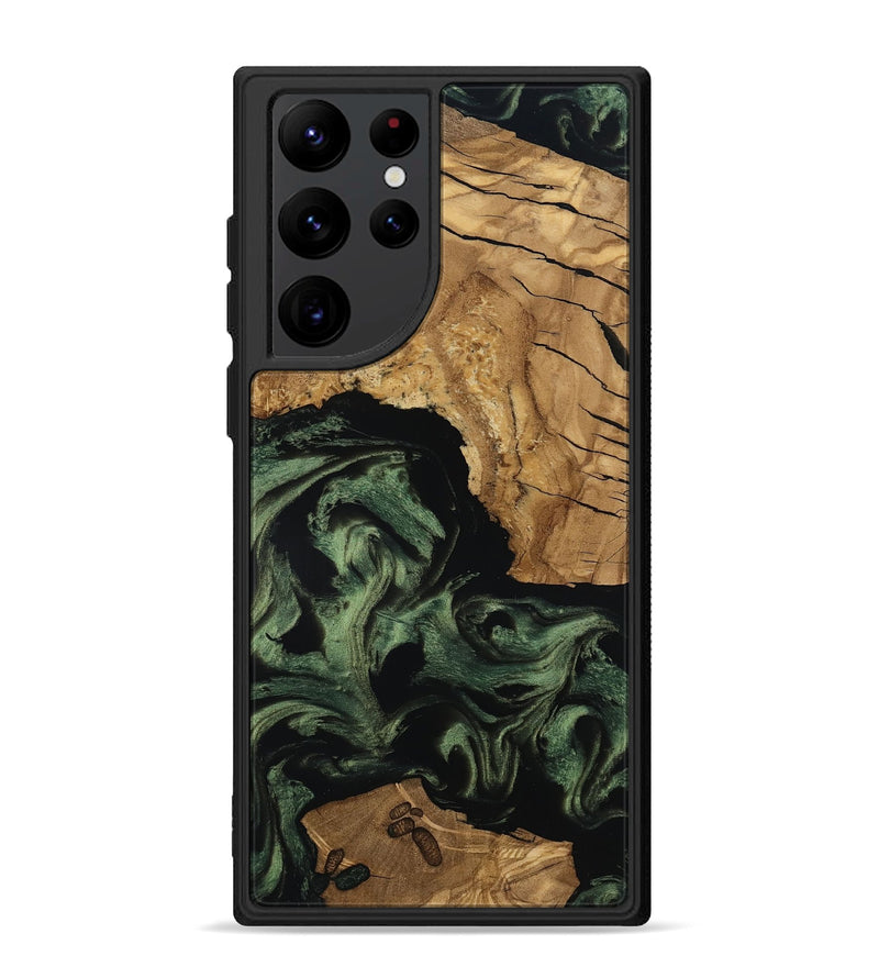 Galaxy S22 Ultra Wood Phone Case - Amaya (Ancient Olive, 801706)