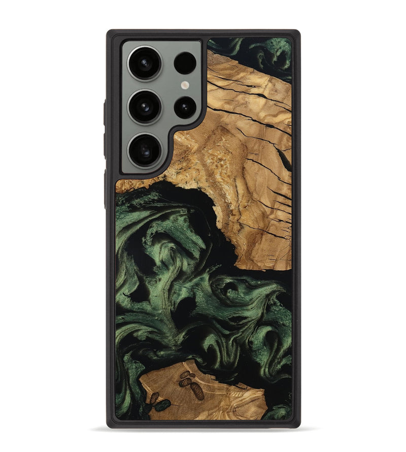 Galaxy S23 Ultra Wood Phone Case - Amaya (Ancient Olive, 801706)