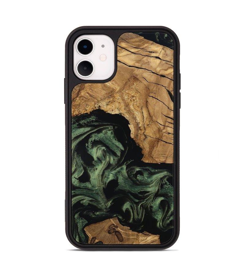 iPhone 11 Wood Phone Case - Amaya (Ancient Olive, 801706)
