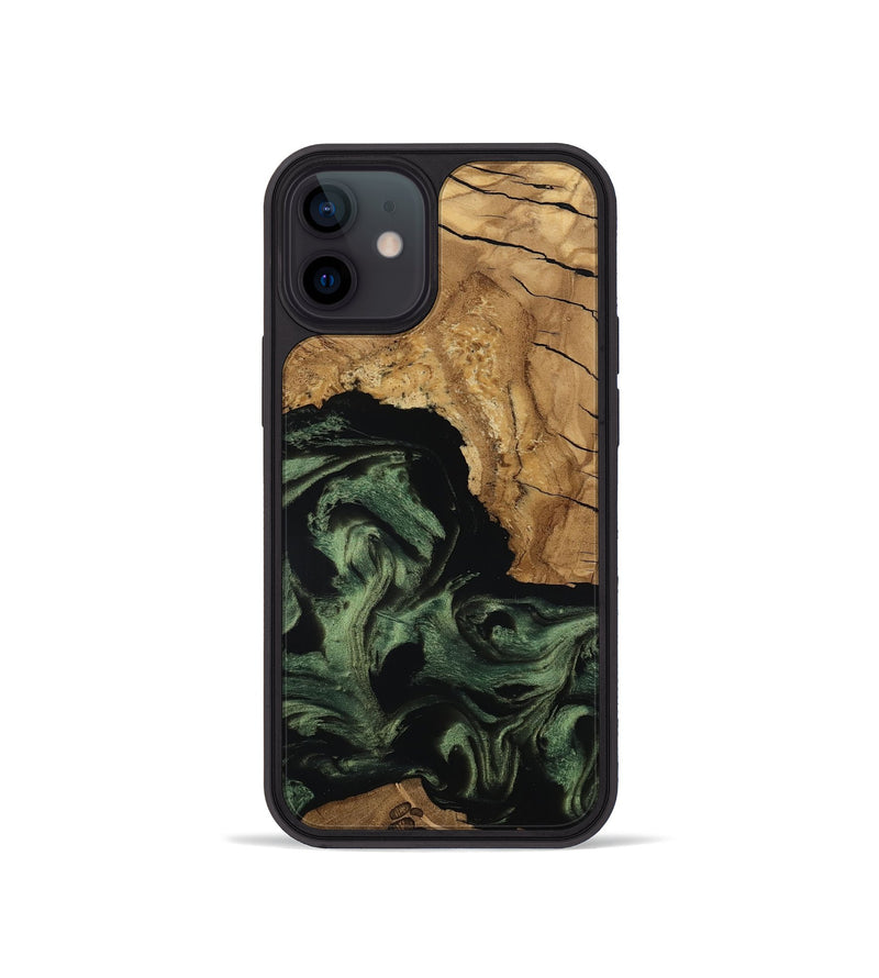 iPhone 12 mini Wood Phone Case - Amaya (Ancient Olive, 801706)