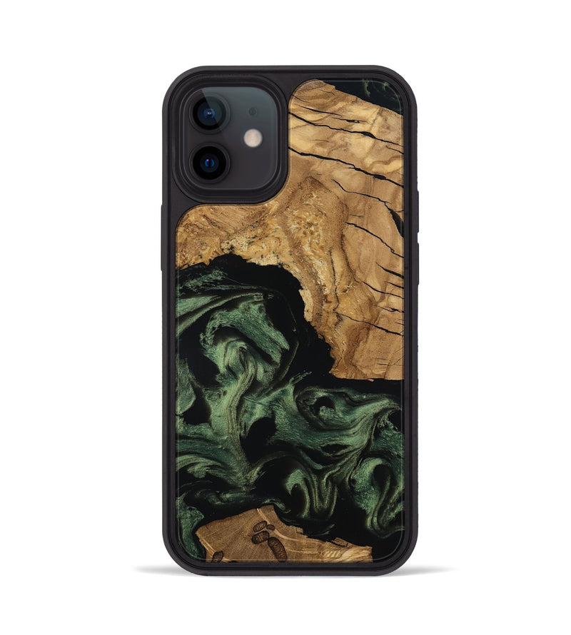 iPhone 12 Wood Phone Case - Amaya (Ancient Olive, 801706)