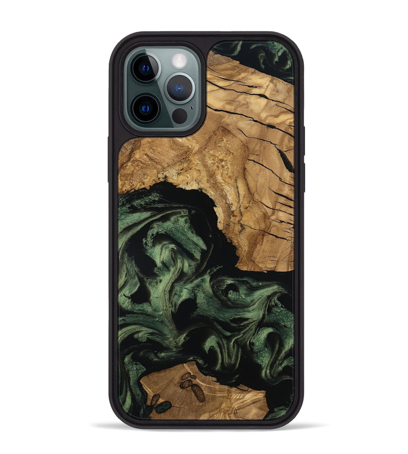 iPhone 12 Pro Max Wood Phone Case - Amaya (Ancient Olive, 801706)