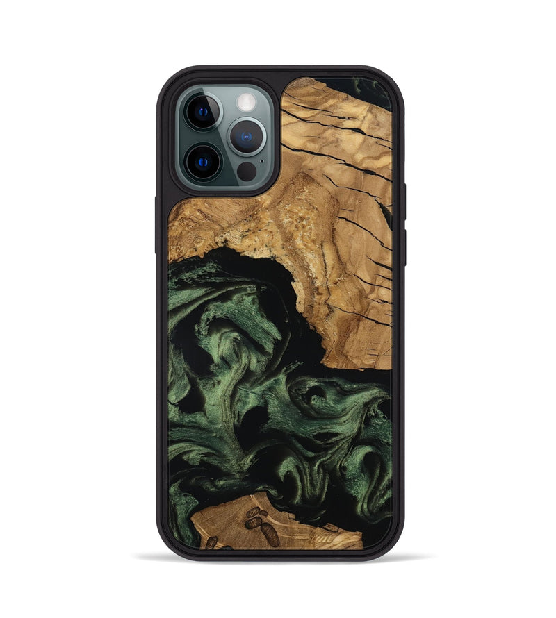 iPhone 12 Pro Wood Phone Case - Amaya (Ancient Olive, 801706)