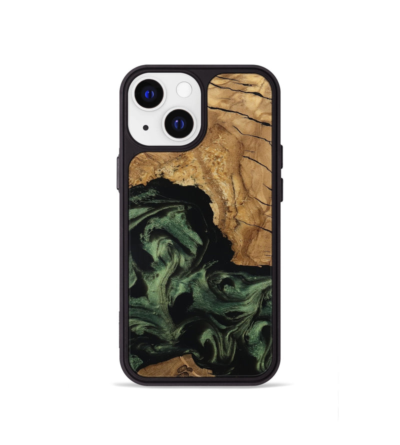 iPhone 13 mini Wood Phone Case - Amaya (Ancient Olive, 801706)